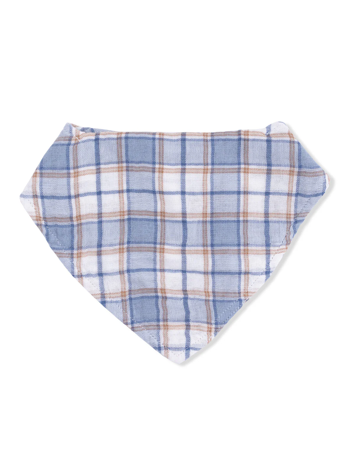 Muslin Bandana Bib, Western Boot Plaid