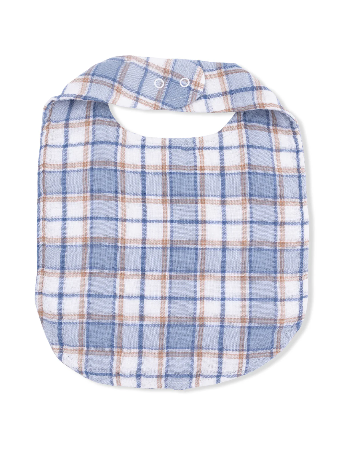 Muslin Feeding Bib, Western Boot Plaid - Image 2
