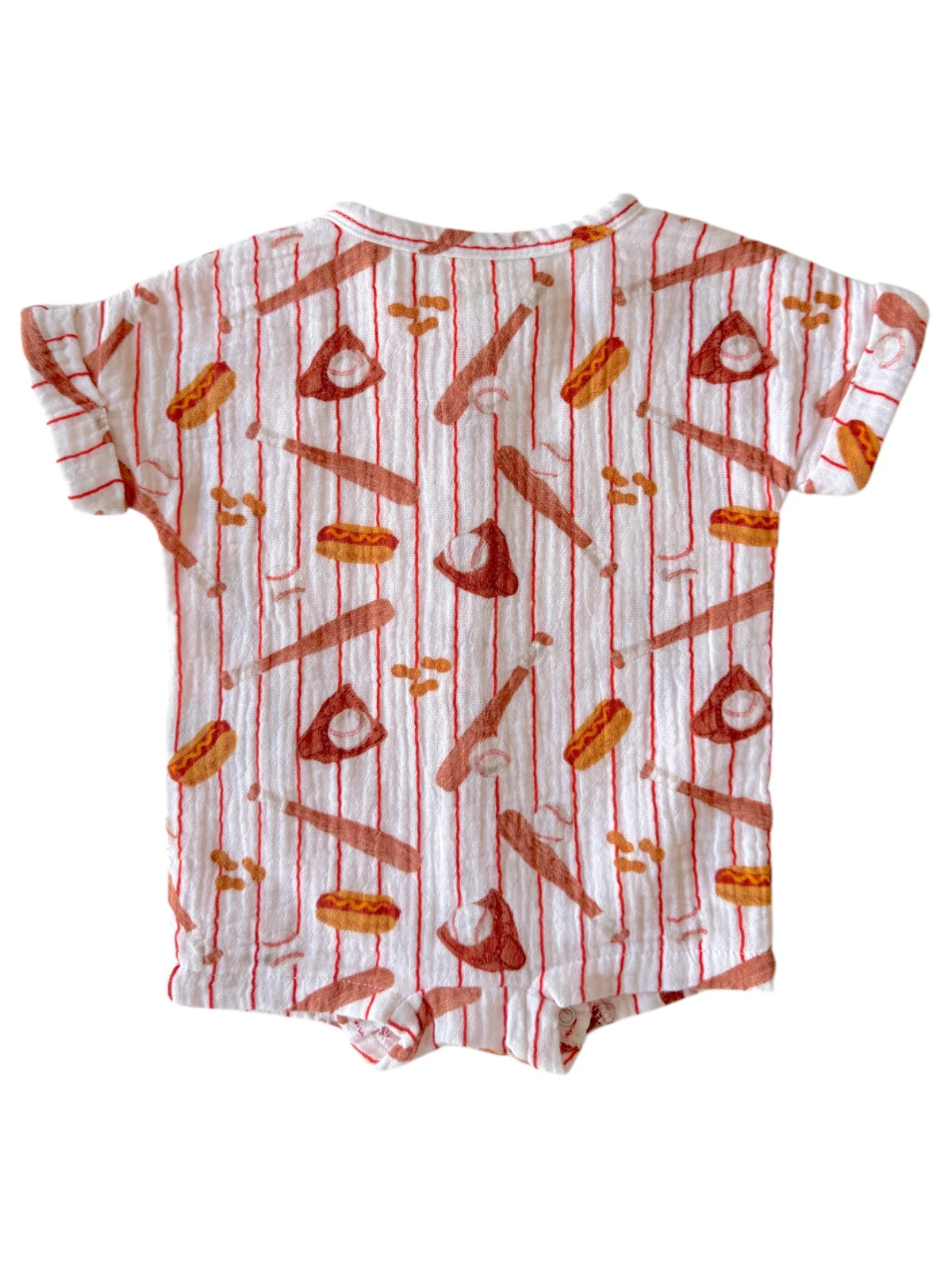 Muslin Henley Shortall, Baseball Game - Image 3