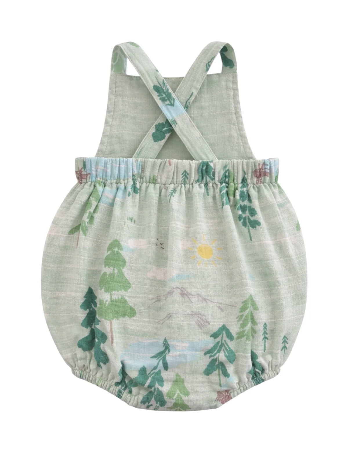 Muslin Retro Sunsuit, Mountain Cabin - Image 4
