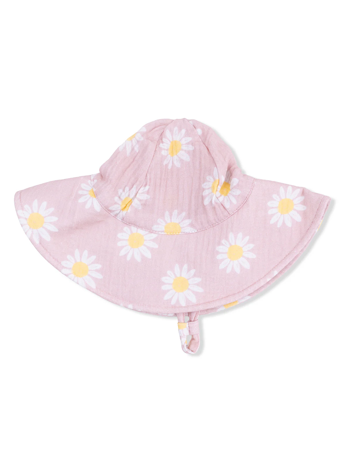 Muslin Wide Brim Sunhat, Caitlyn's Daisy
