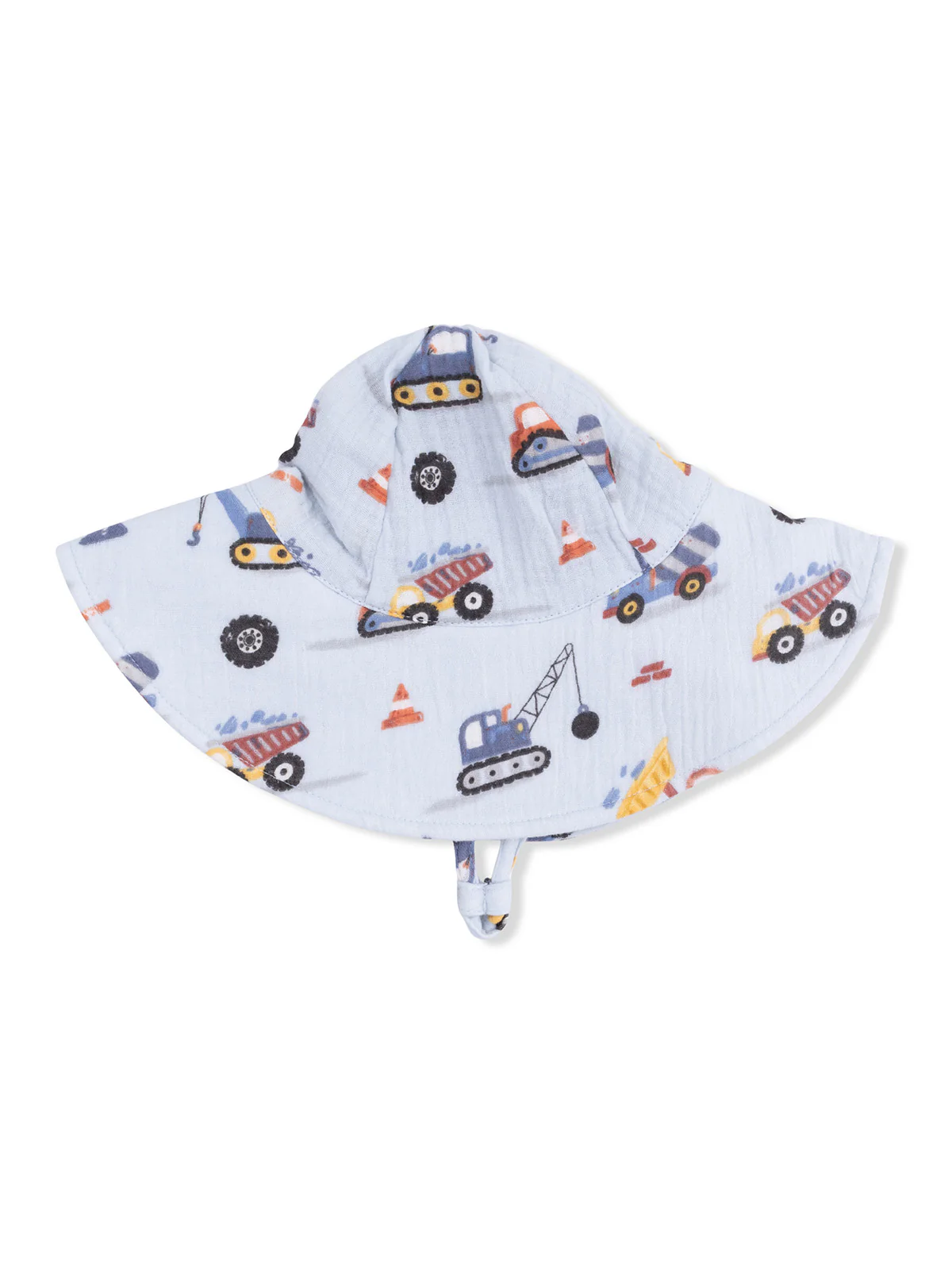 Muslin Wide Brim Sunhat, Crayon Construction