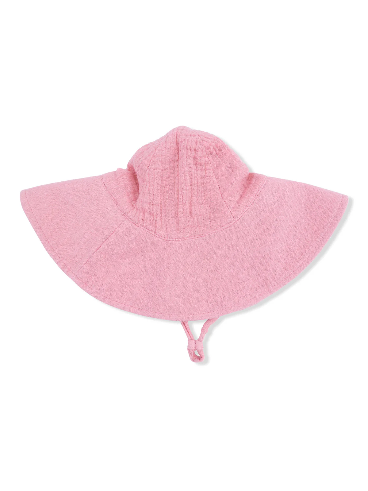 Muslin Wide Brim Sunhat, Poignant Pink