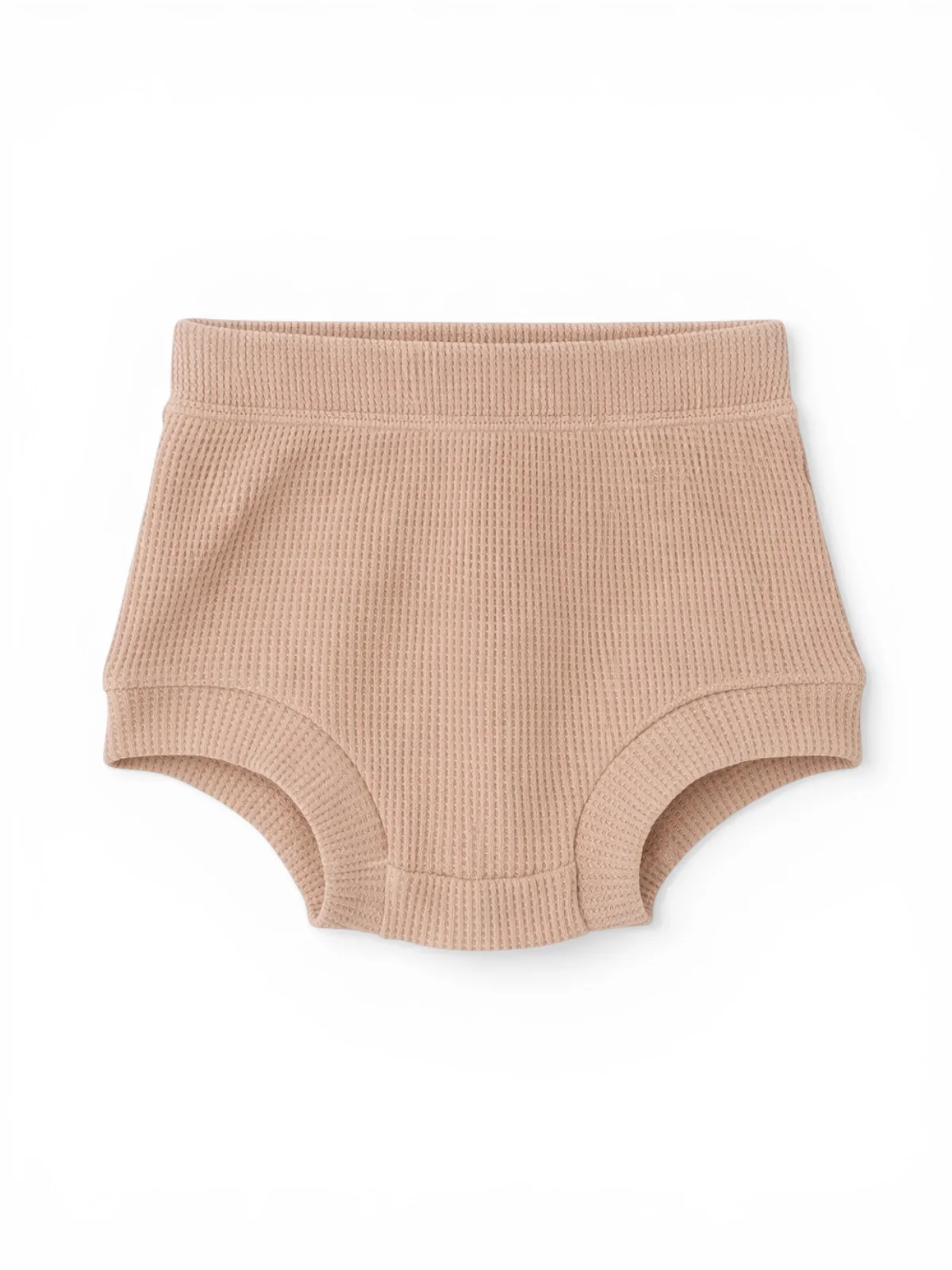Organic Cotton Waffle Shorts, Tan