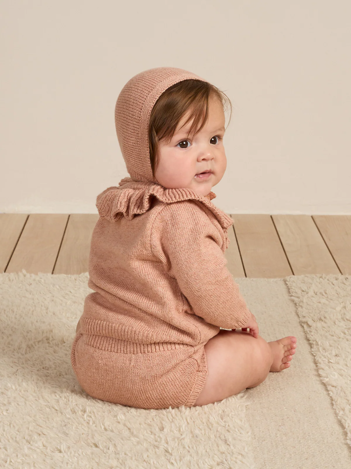 Organic Knit Bloomer, Heathered Rose - Image 2
