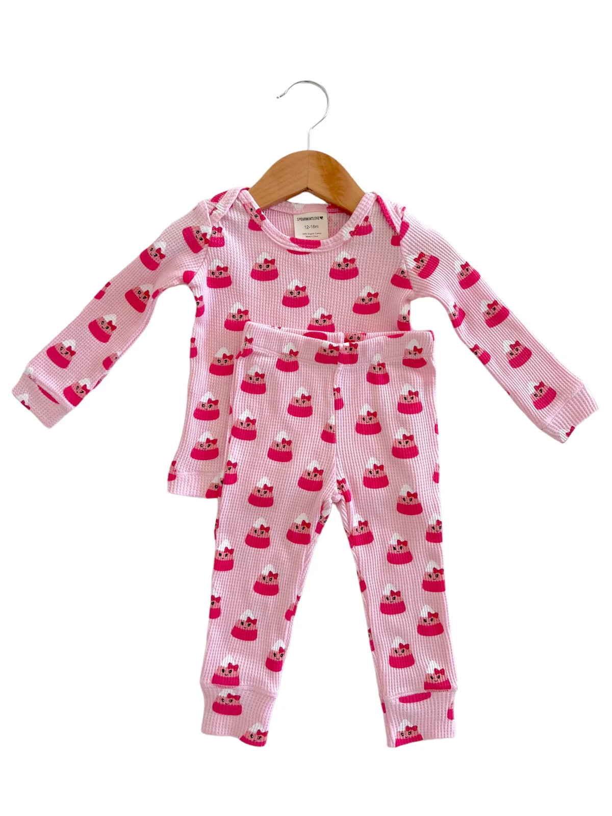Organic Waffle 2-Piece Set, Miss Candy Corn - Image 2