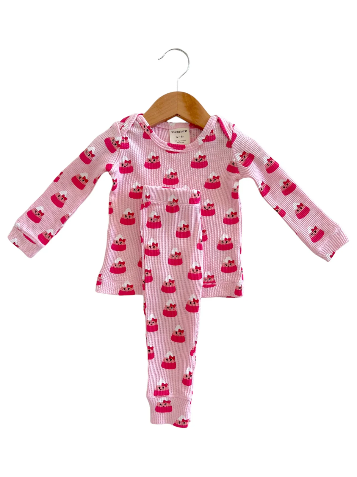 Organic Waffle 2-Piece Set, Miss Candy Corn - Image 3