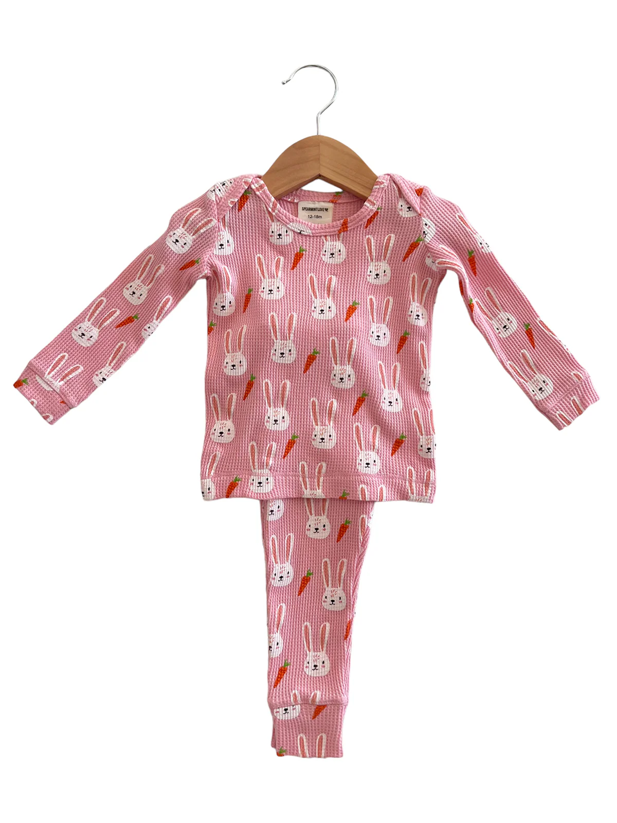 Organic Waffle 2-Piece Set, Sister Bunny - Image 3