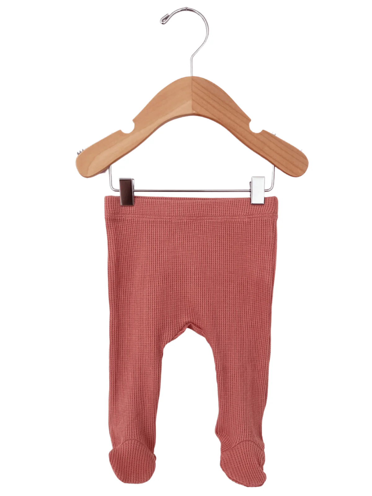 Organic Waffle Kimono & Pant Set, Dusty Rose - Image 3
