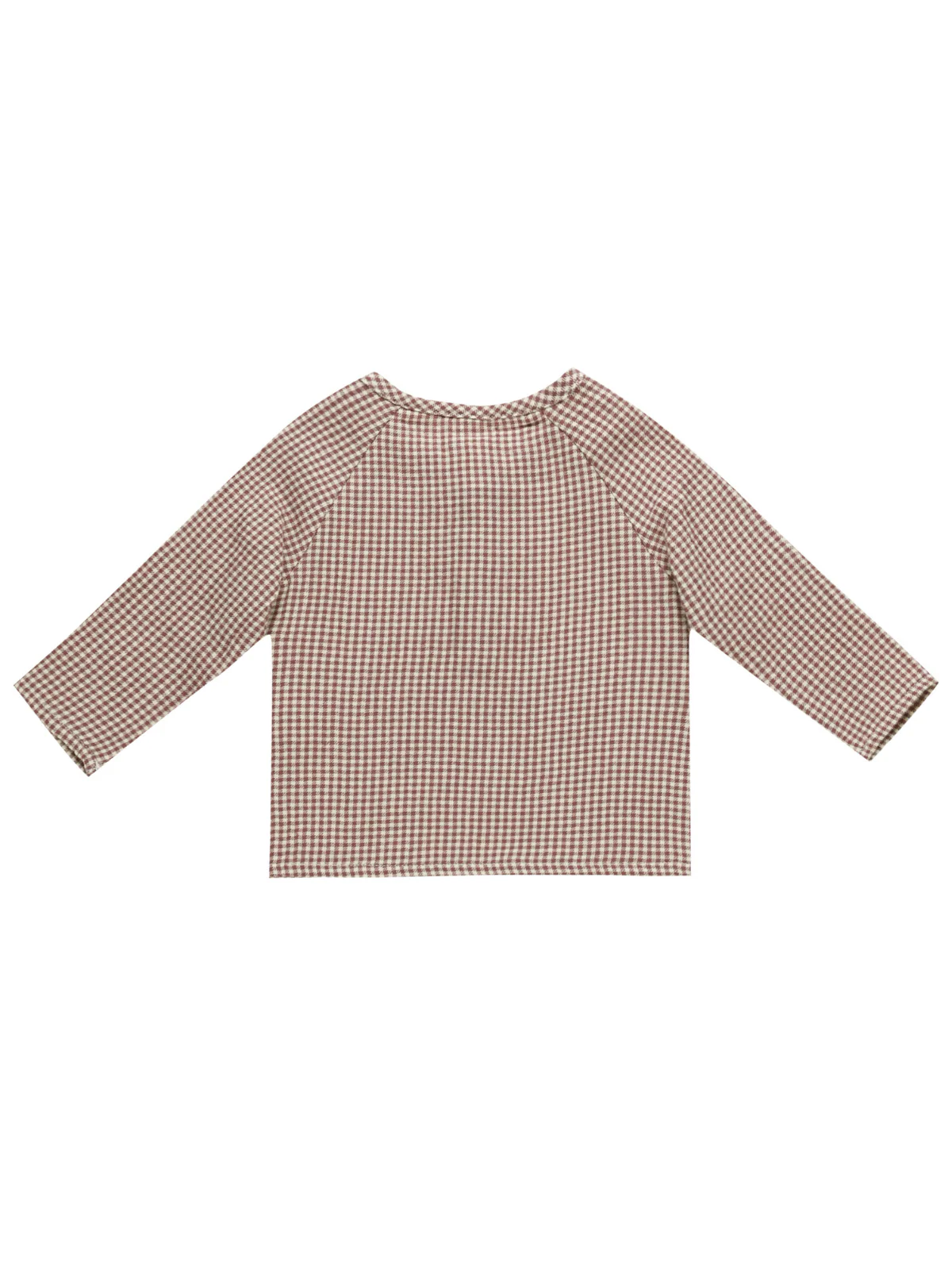 Organic Zion Shirt, Plum Gingham - Image 3