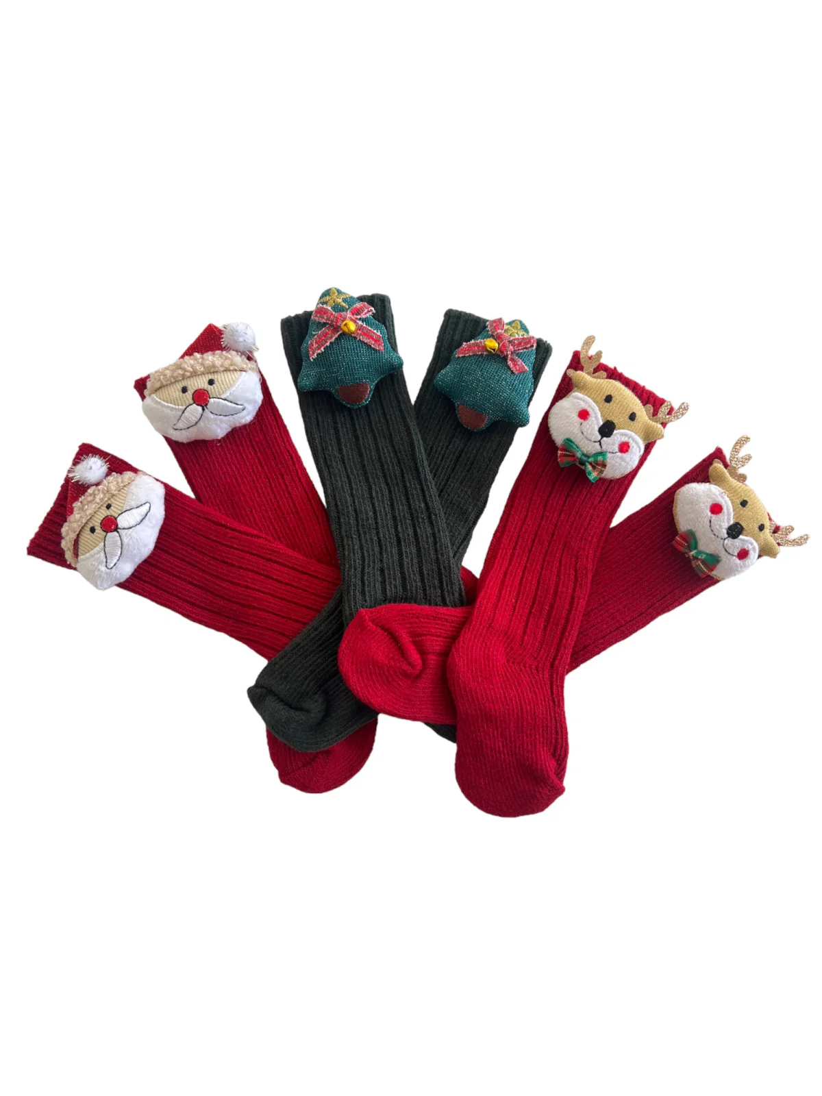 Over-the-Knee Socks, Christmas Tree - Image 2