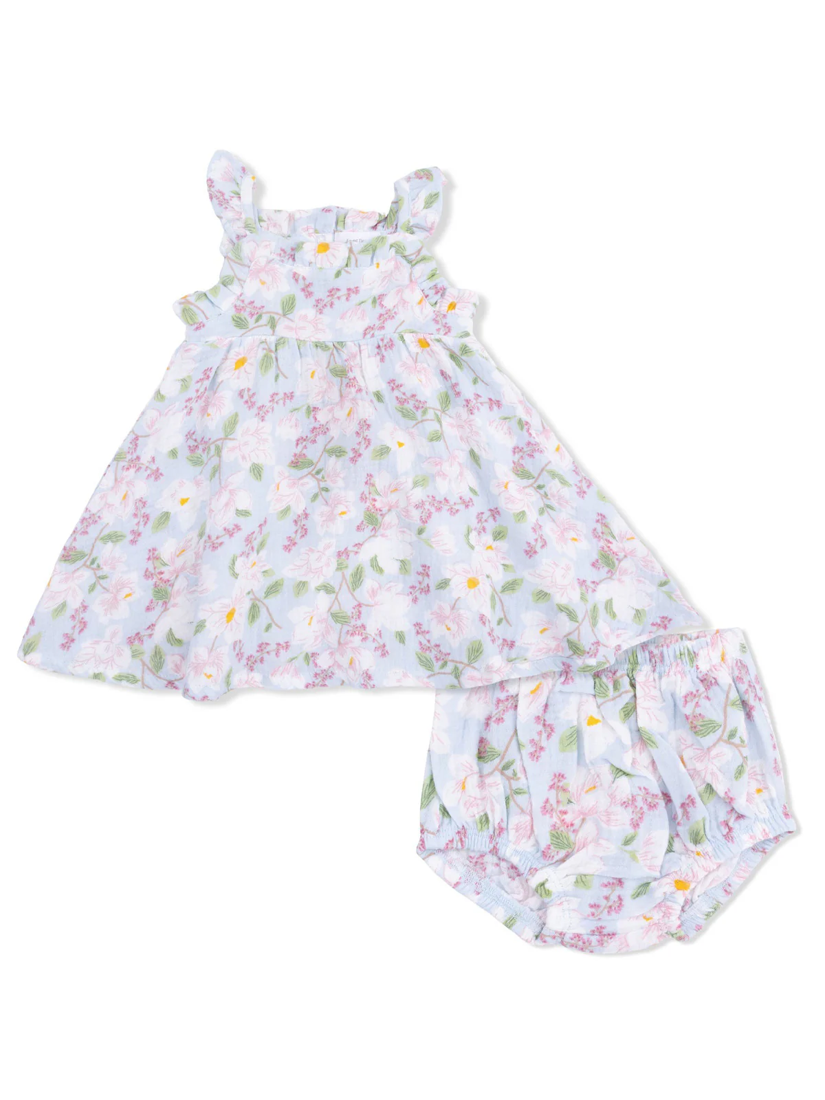 Paperbag Ruffle Sundress & Bloomer, Magnolias
