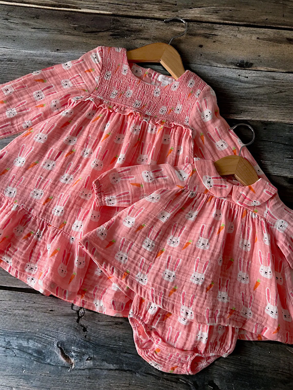 Peter Pan Collar Dress & Bloomer, Sister Bunny - Image 5