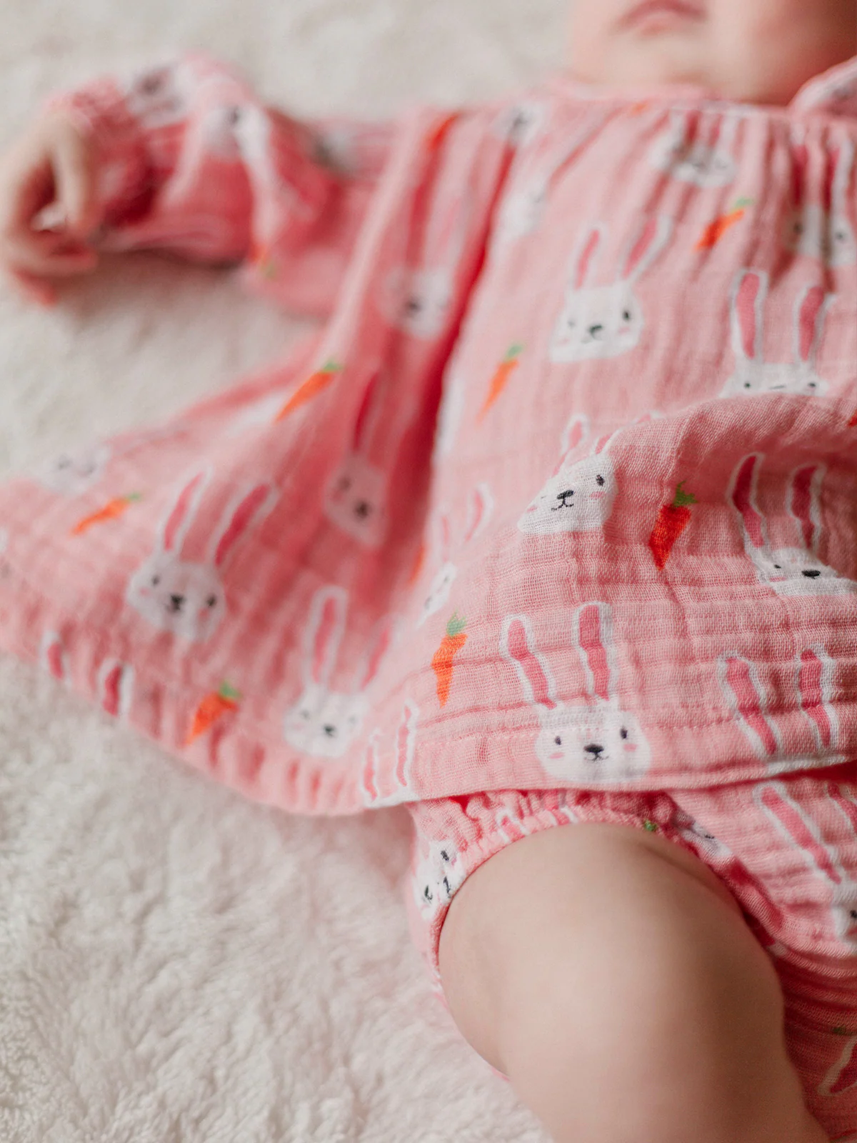 Peter Pan Collar Dress & Bloomer, Sister Bunny - Image 6