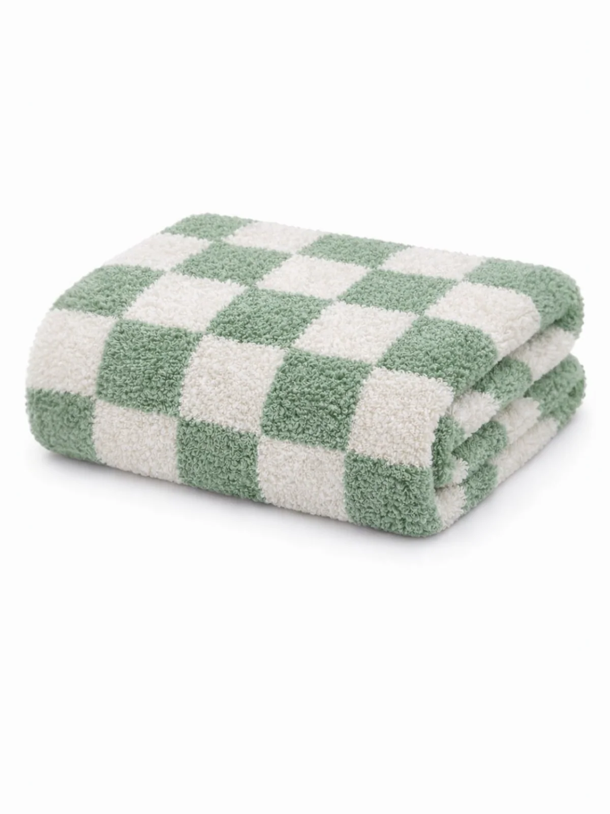 Phufy® Bliss Checkerboard Blanket, Sage