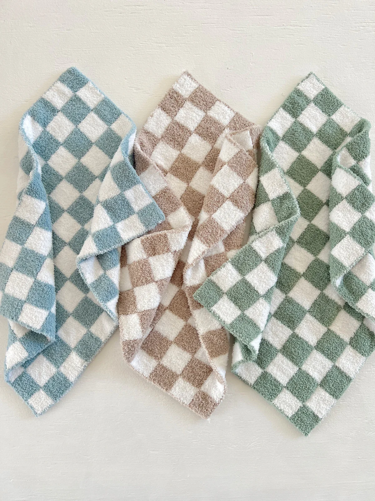 Phufy® Bliss Checkerboard Mini Blanket, Sage - Image 2
