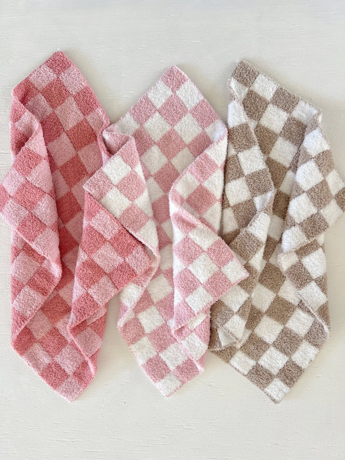 Phufy® Bliss Checkerboard Mini Blanket, Strawberry - Image 3
