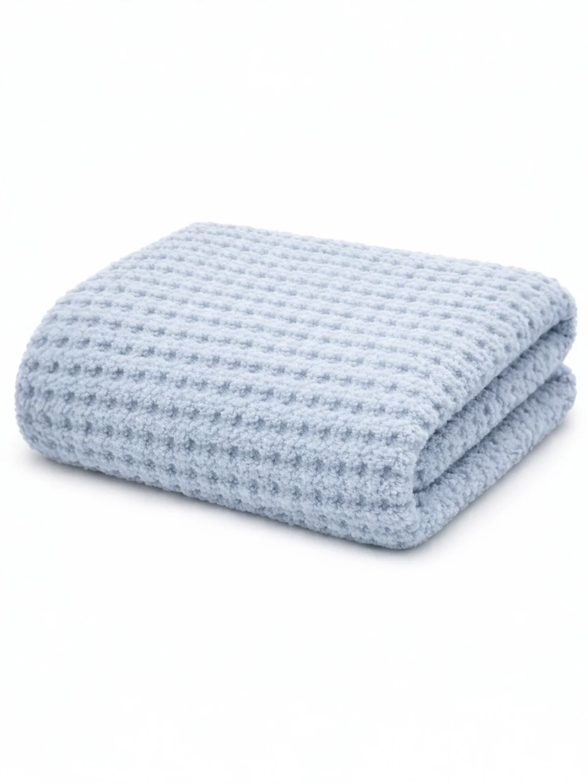 Phufy® Bliss Waffle Blanket, Baby Blue