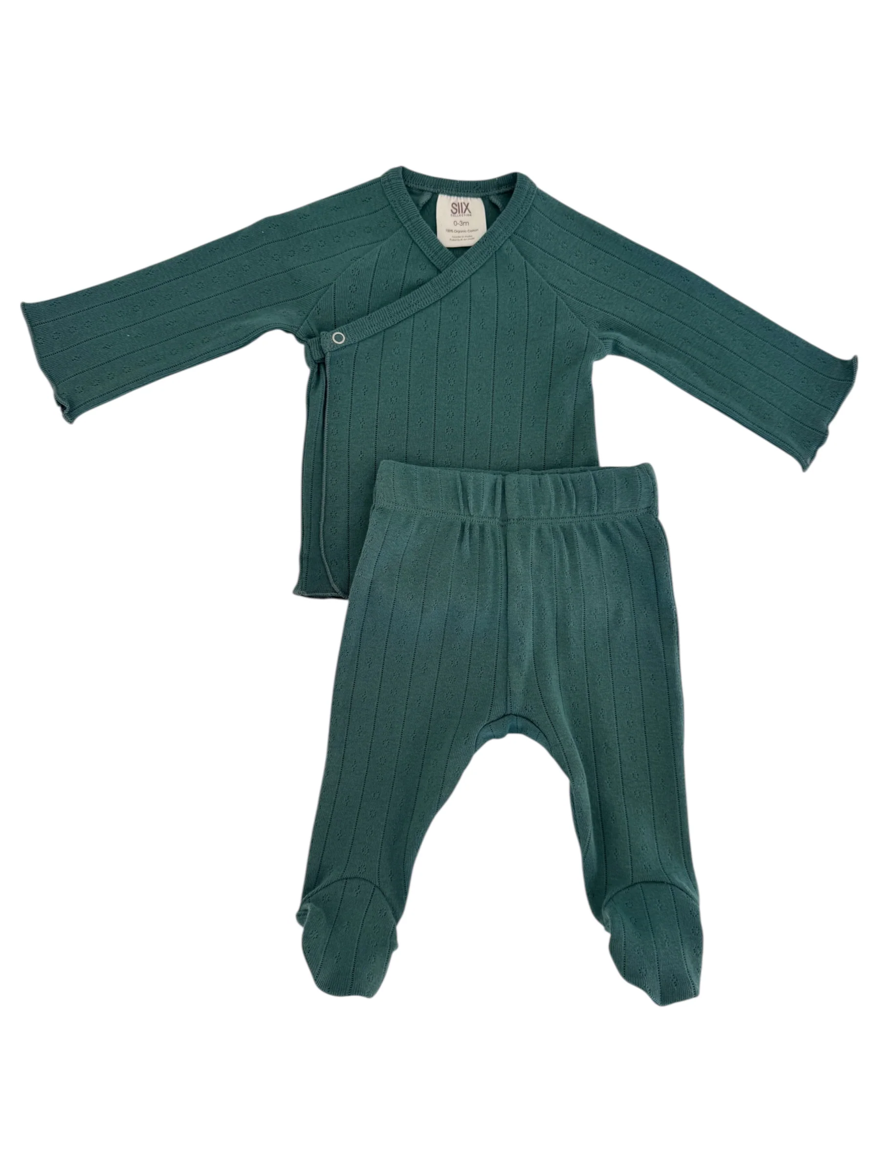 Pine / Organic Pointelle Newborn Set - Image 3