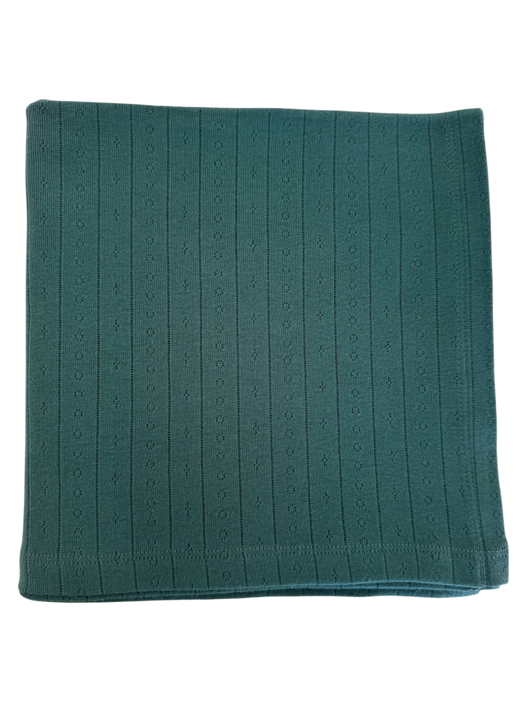 Pine / Organic Pointelle Swaddle