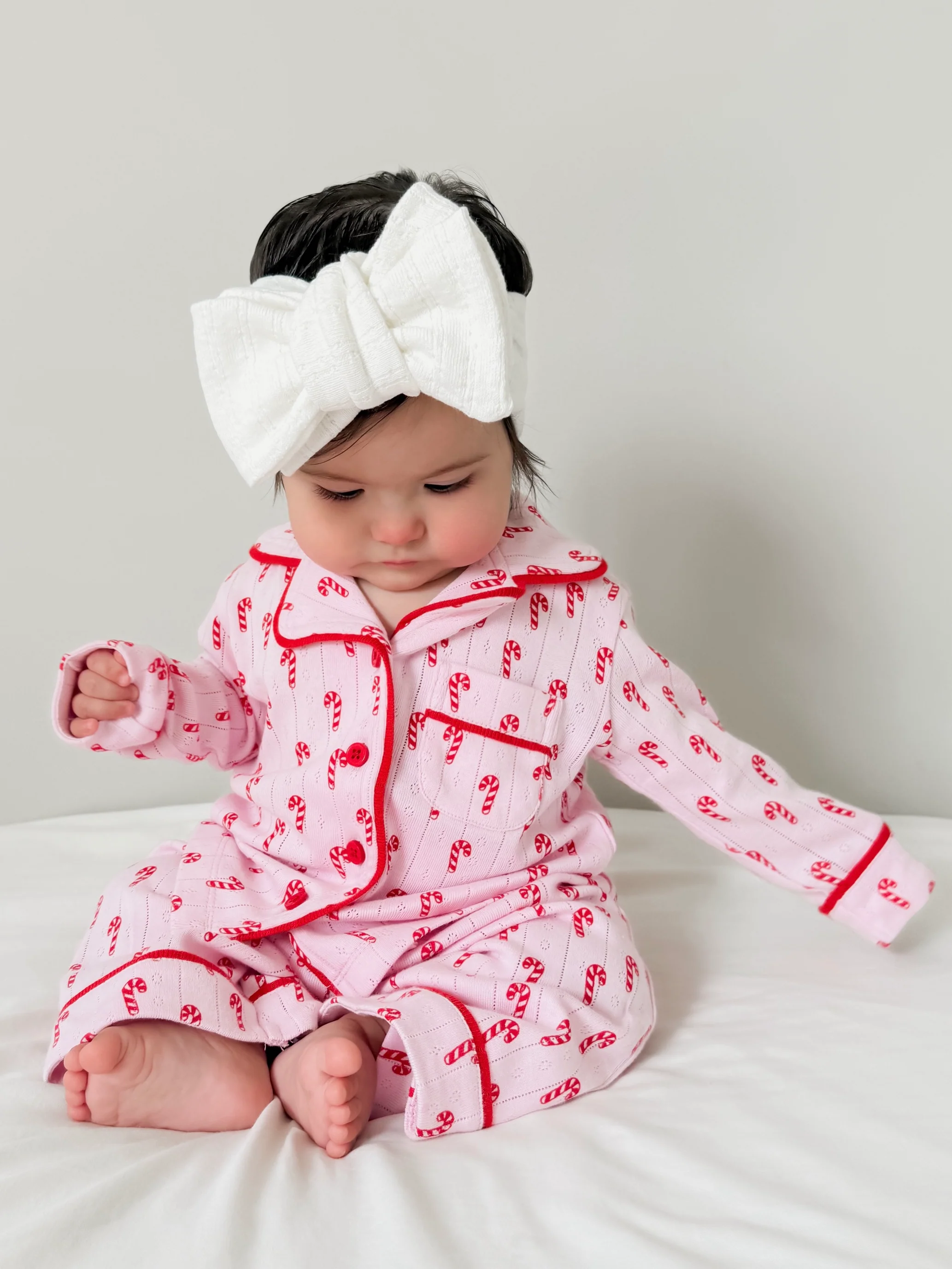 Pink Candy Cane / Organic Pointelle Lounge Set - Image 8