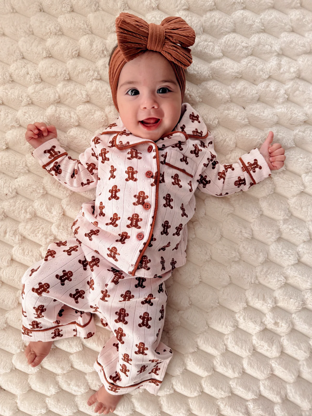 Blush Gingerbread / Organic Pointelle Lounge Set - Image 3