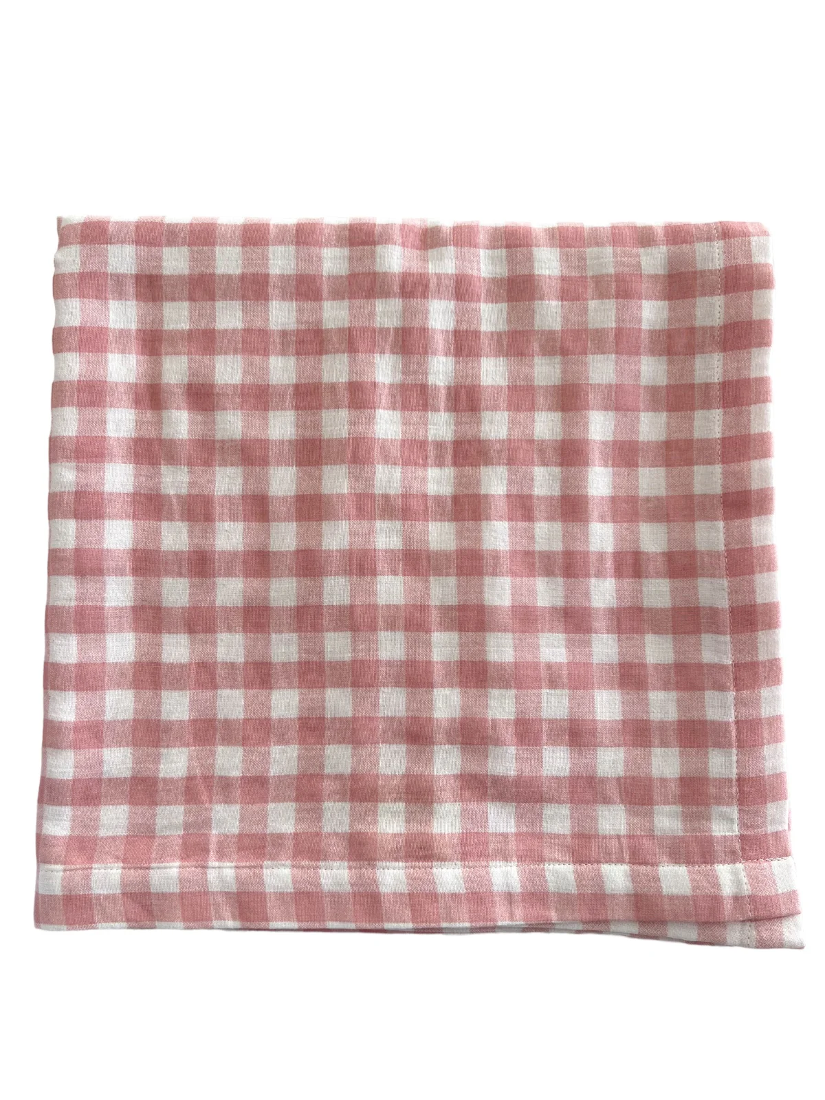 Pink Gingham / Organic Swaddle
