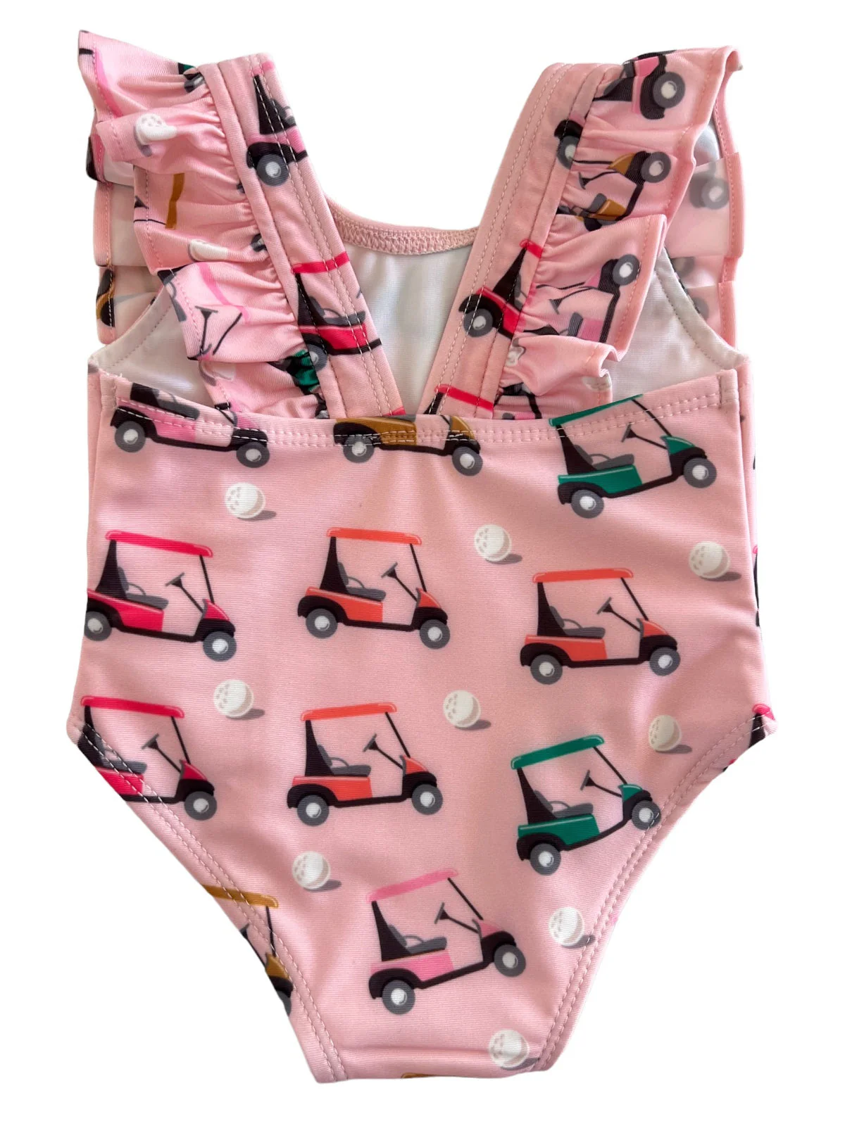 Pink Golf Cart / Monaco Swimsuit / UPF 50+ - Image 5
