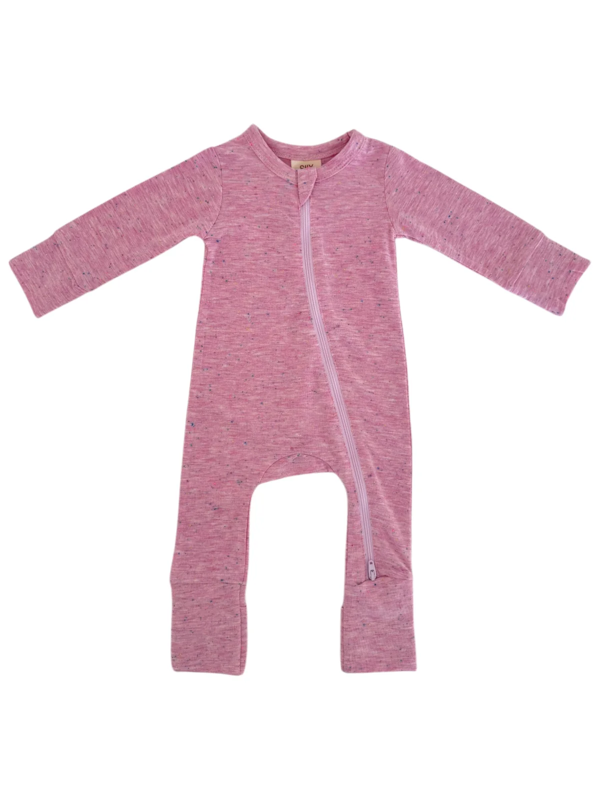 Pink Speckle / 2-Way Zip Romper - Image 3