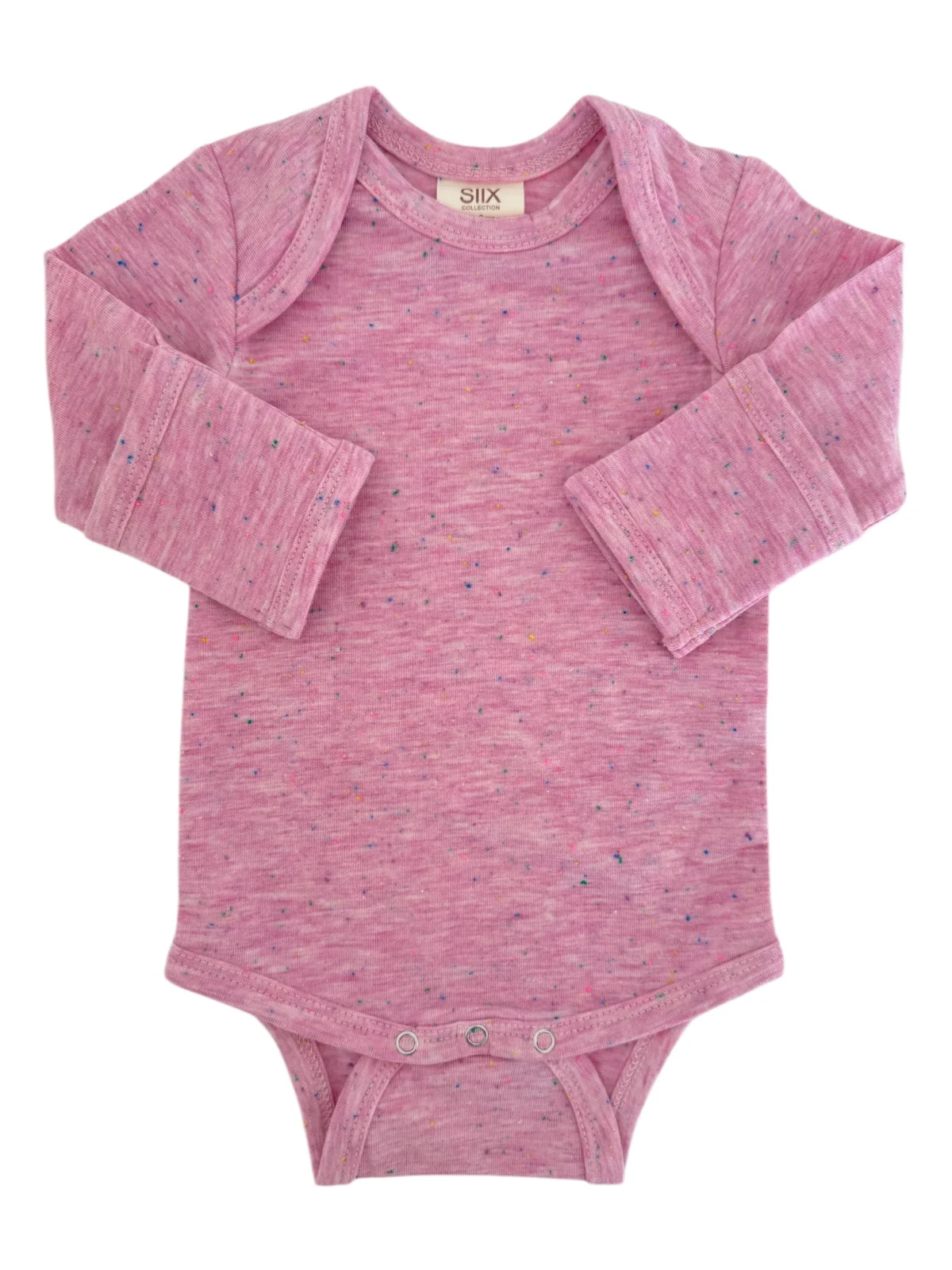 Pink Speckle / Long Sleeve Bodysuit - Image 2