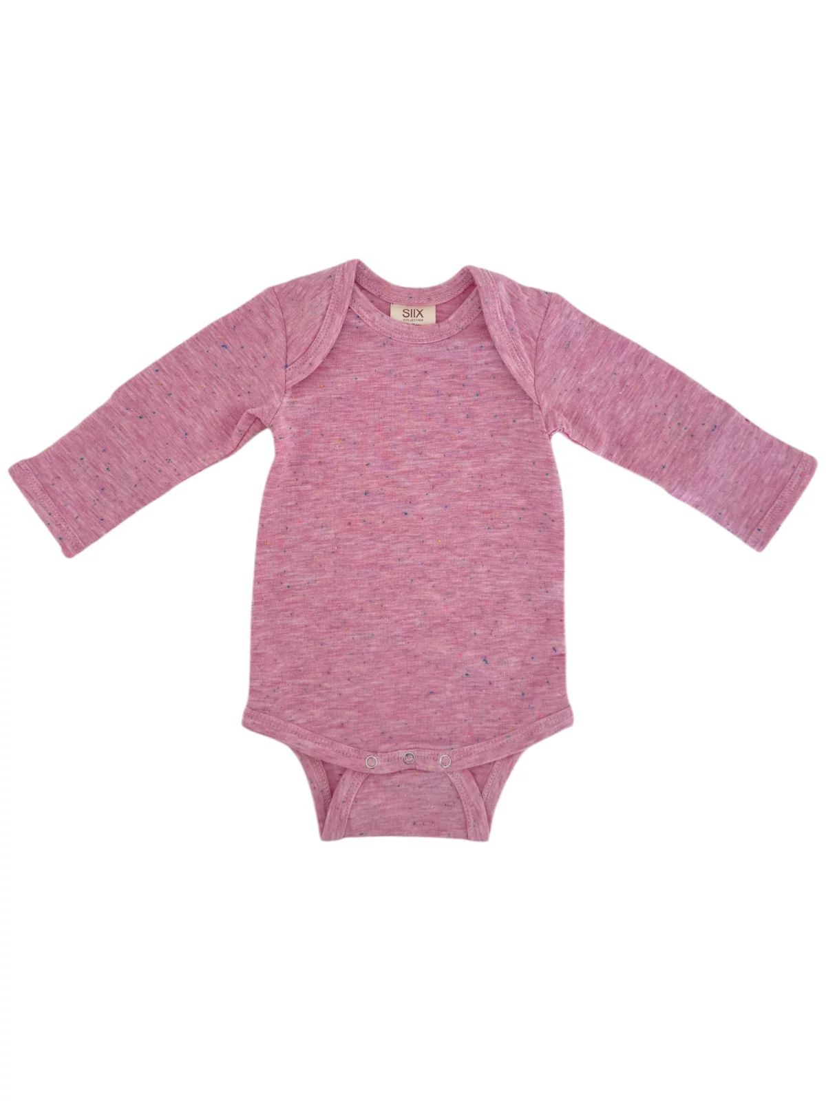 Pink Speckle / Long Sleeve Bodysuit - Image 3