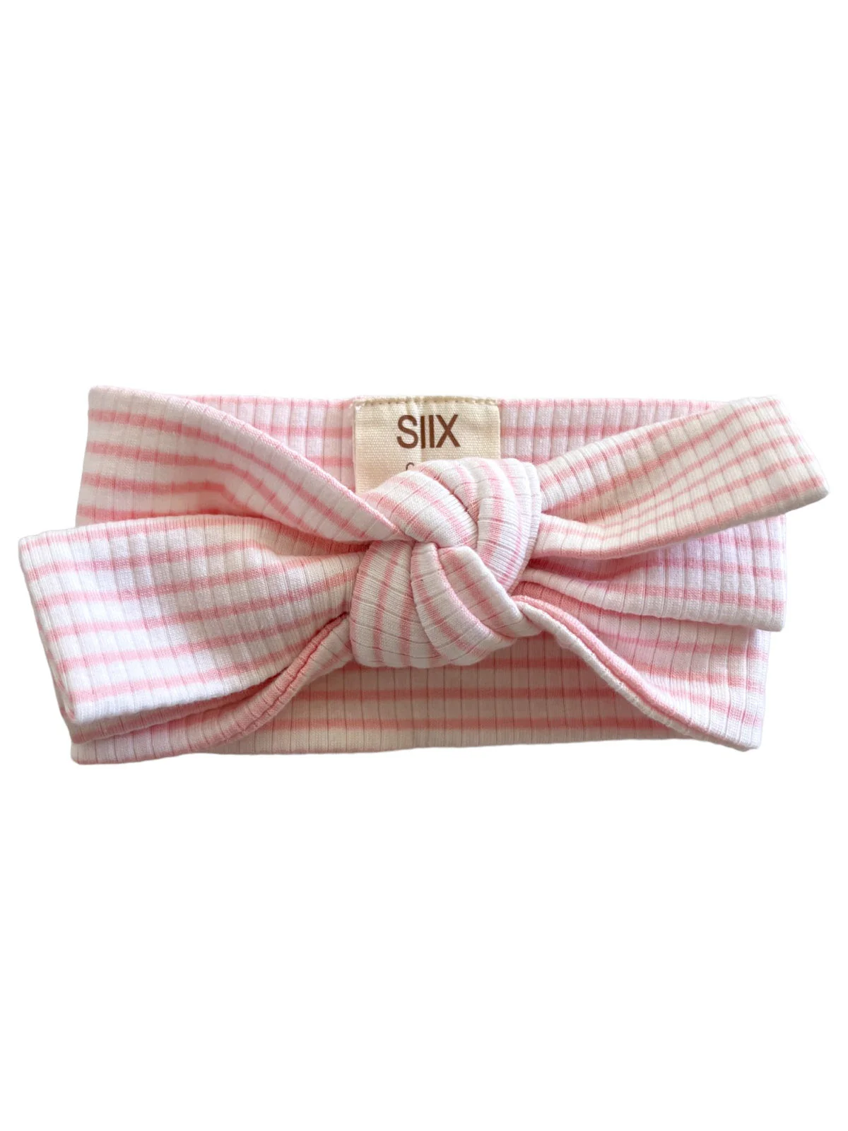 Pink Stripe / Organic Ribbed Bow - Image 2