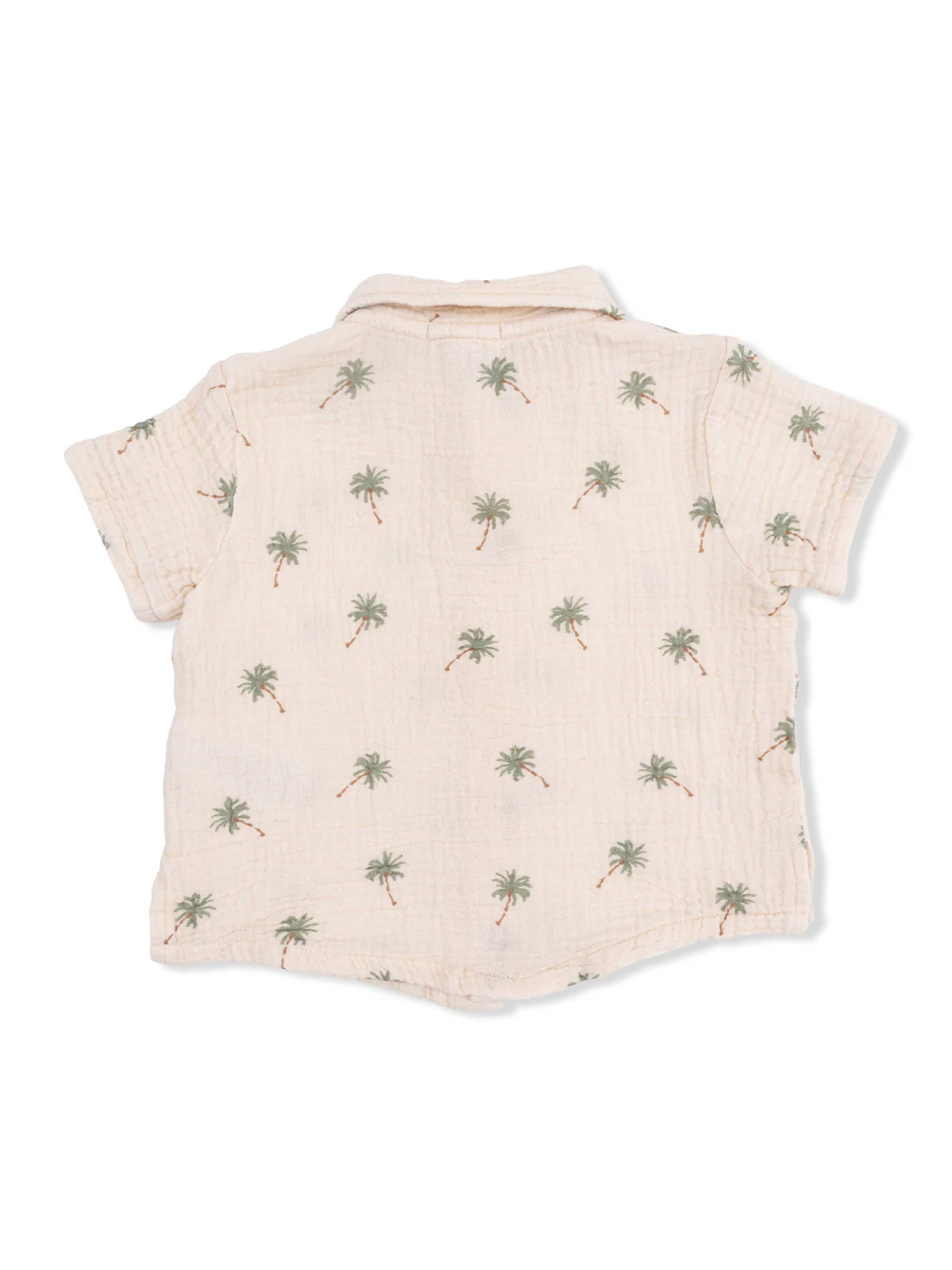 Polo Shirt & Casual Short Set, Palm Trees - Image 3