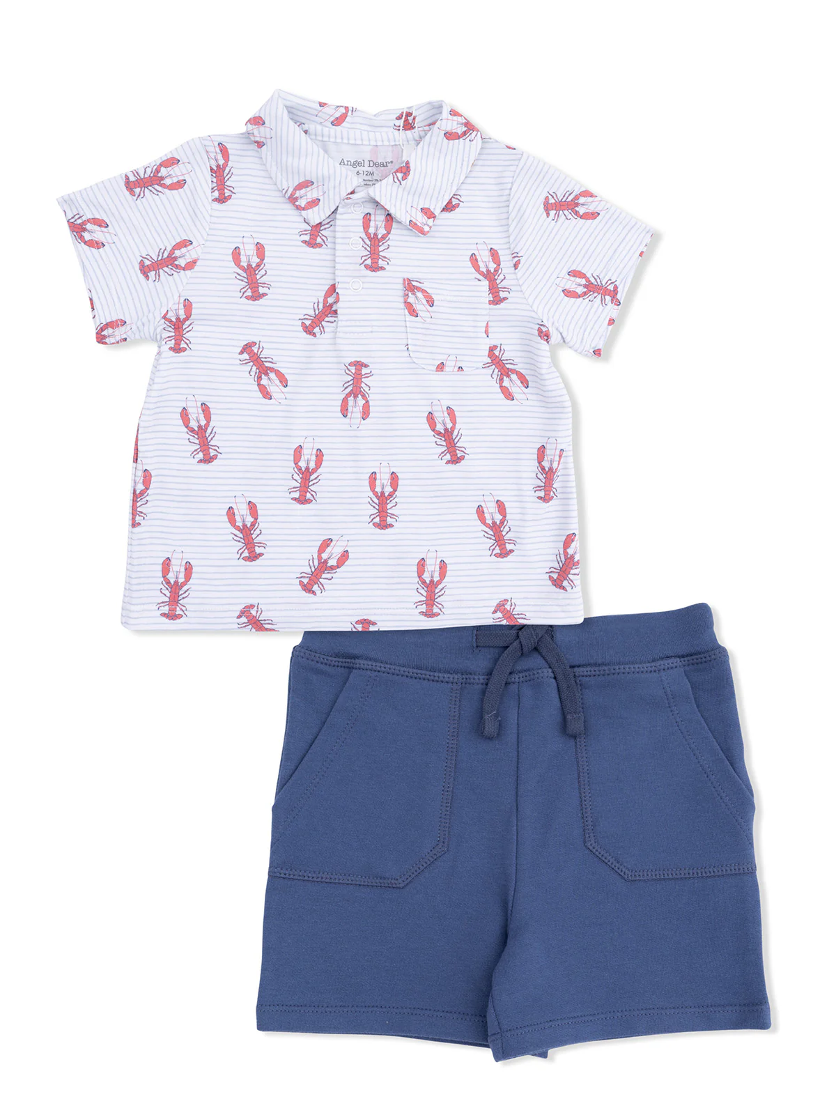 Polo Shirt & Everyday Short Set, Lobsters