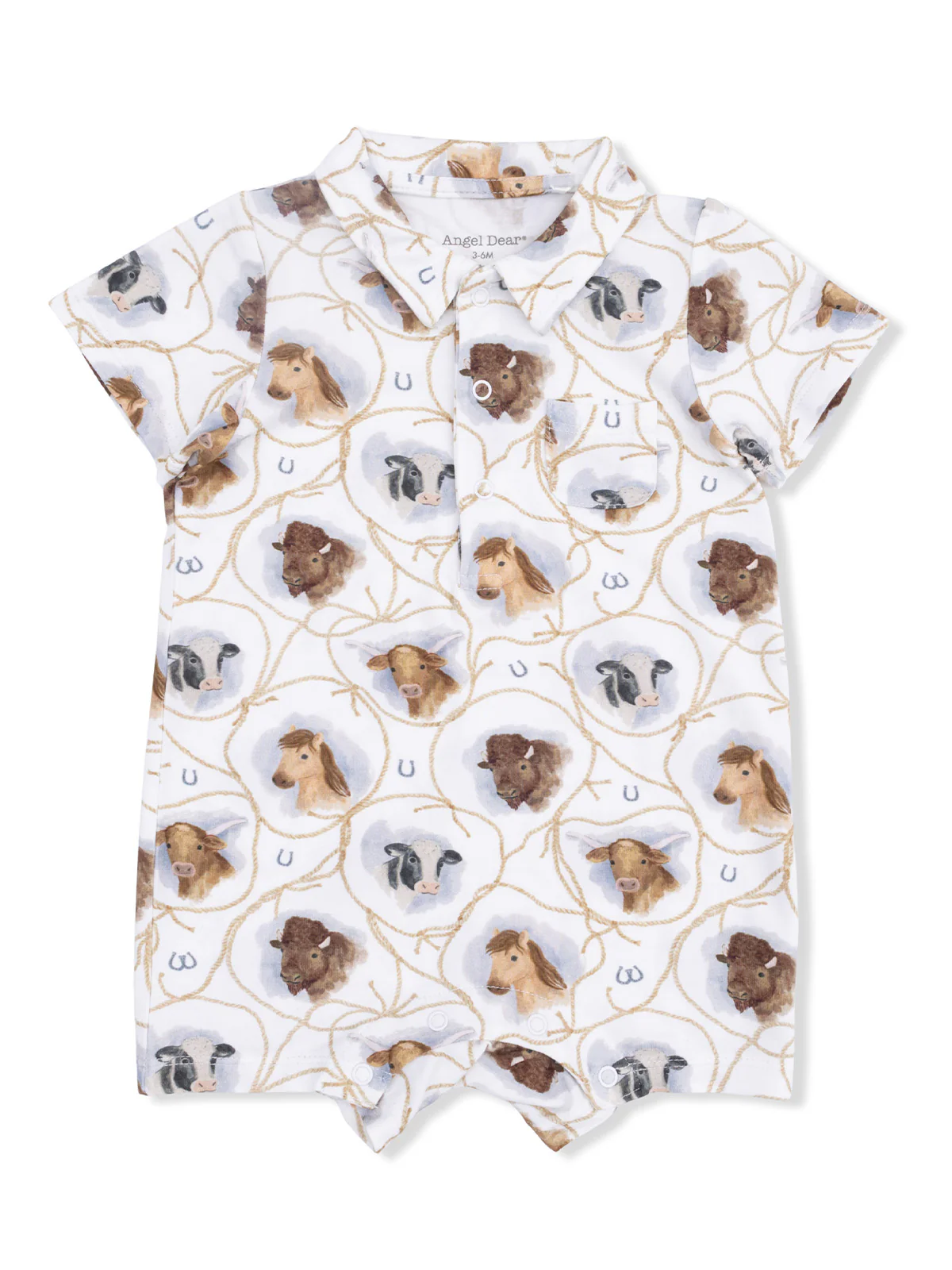 Polo Shortie, Farm Animals Rope Cameos