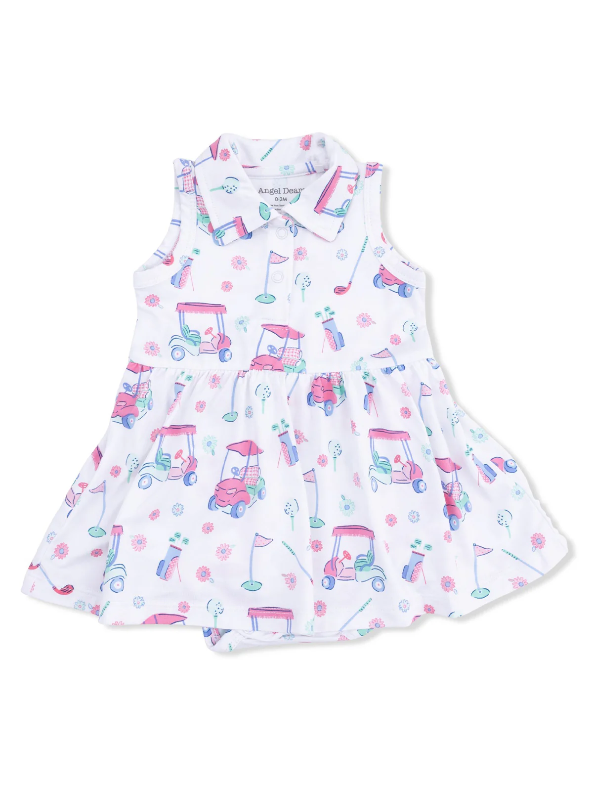 Polo Tennis Bodysuit Dress, Golf Carts and Flowers