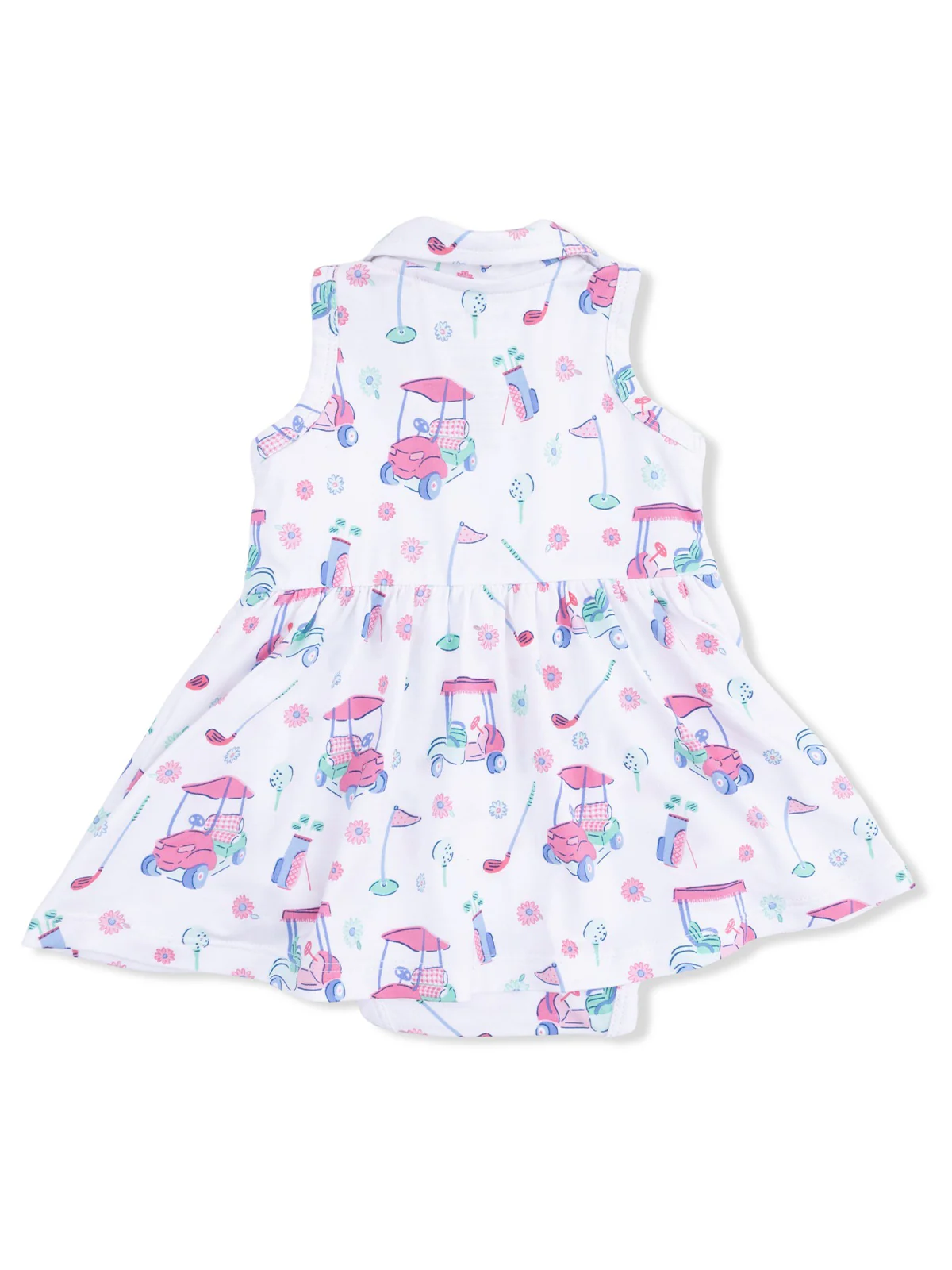Polo Tennis Bodysuit Dress, Golf Carts and Flowers - Image 2