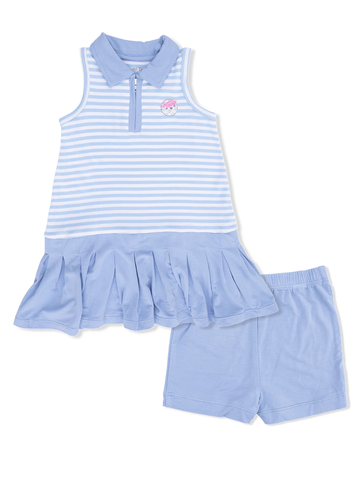 Polo Tennis Dress & Shorts Set, Striped Golf