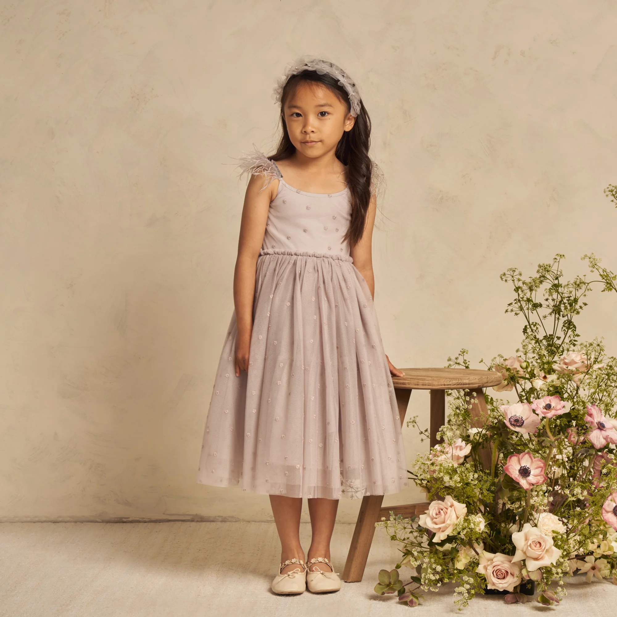 Poppy Dress, Cloud - Image 5