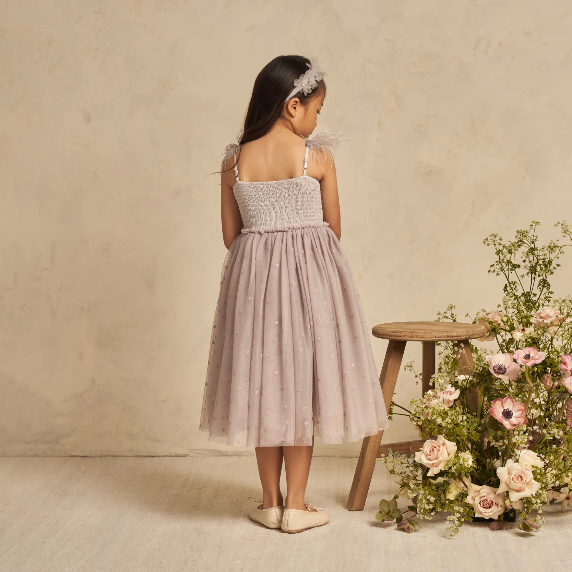 Poppy Dress, Cloud - Image 6