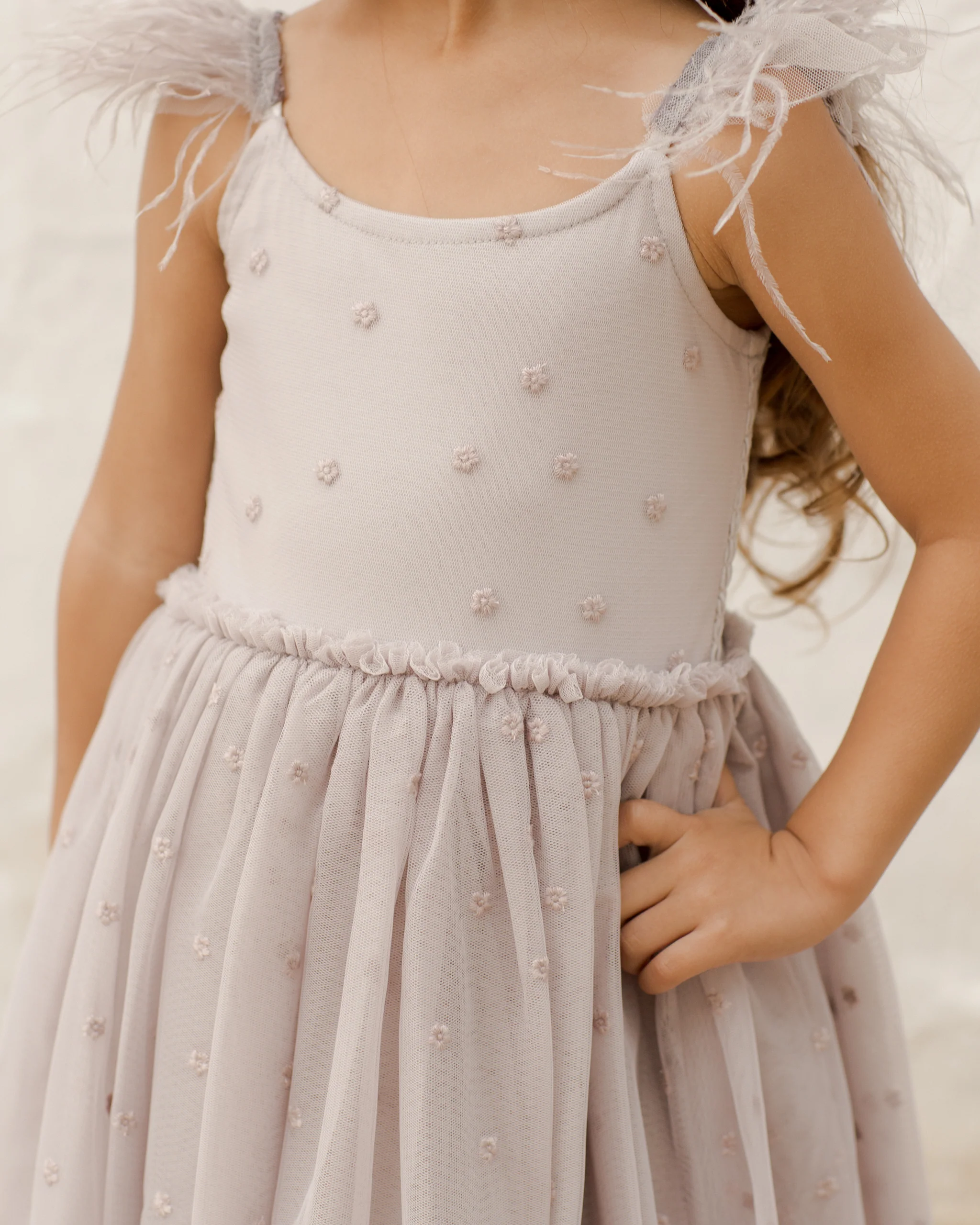 Poppy Dress, Cloud - Image 9