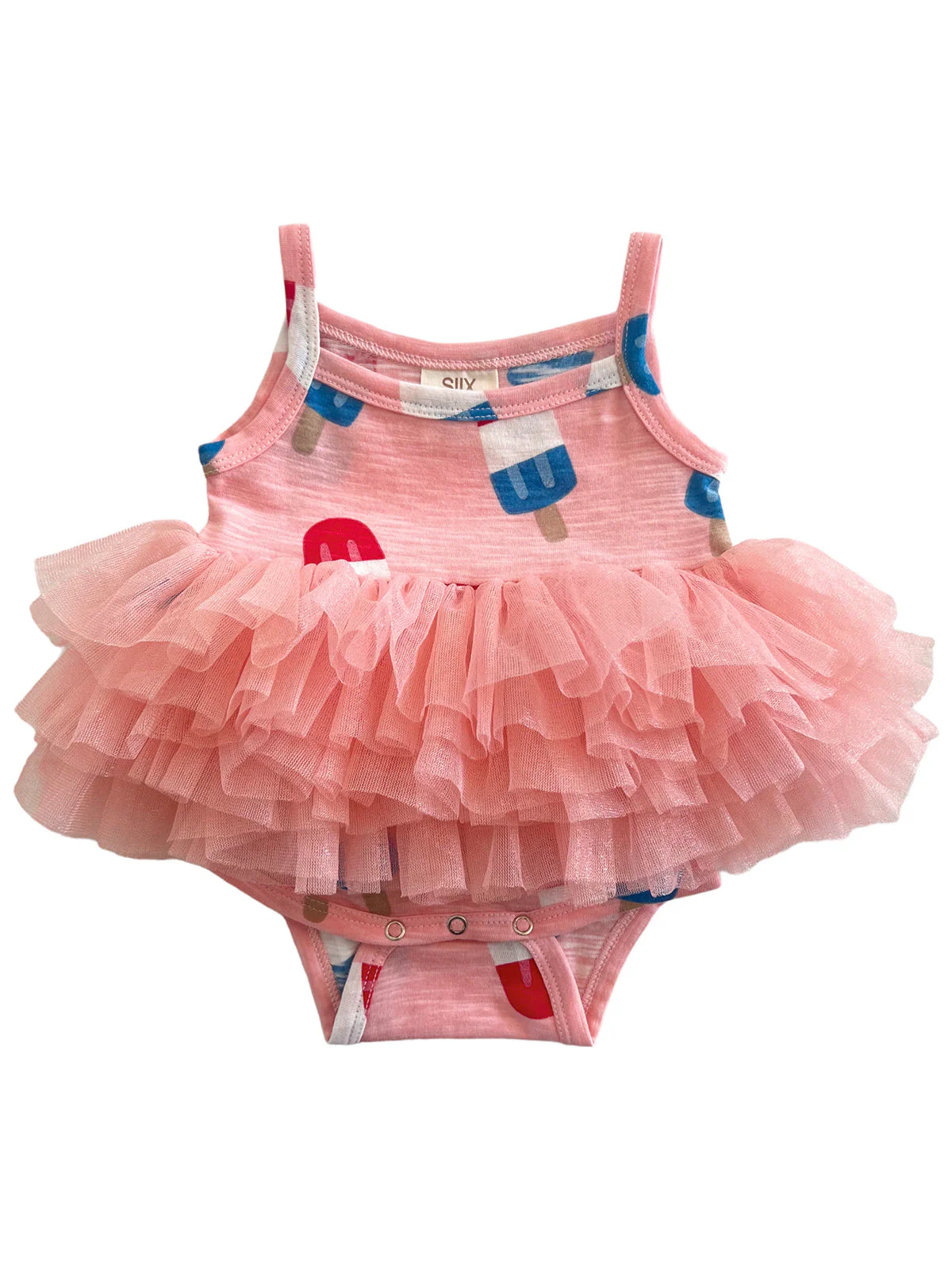 Popsicle Pink / Organic Tutu Bodysuit - Image 2