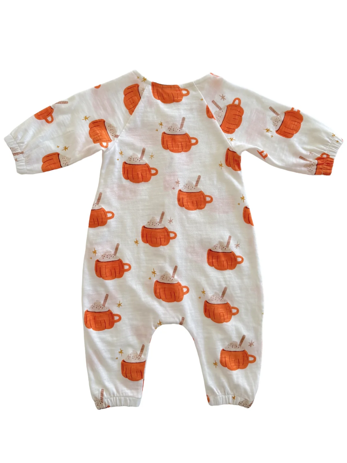 Pumpkin Mug / Organic Long Sleeve Bay Jumpsuit - Image 4