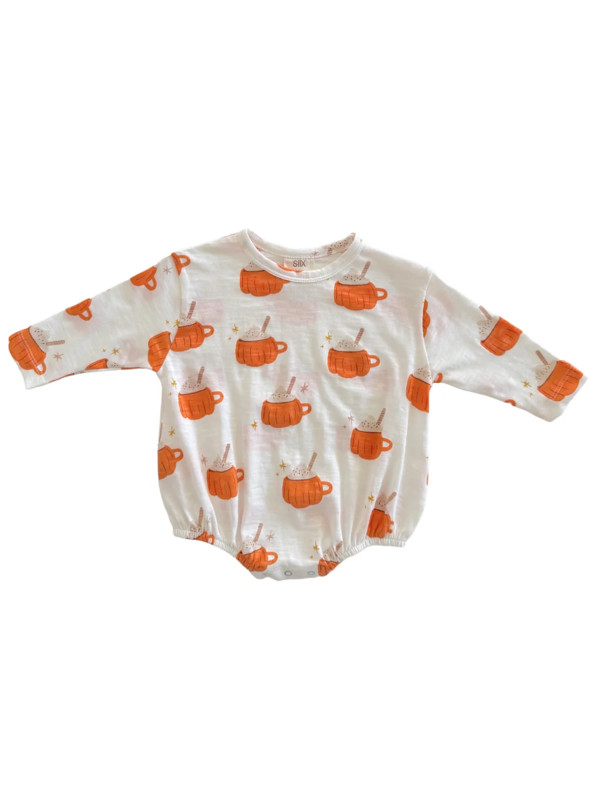 Pumpkin Mug / Organic Long Sleeve T-Shirt Bubble - Image 3