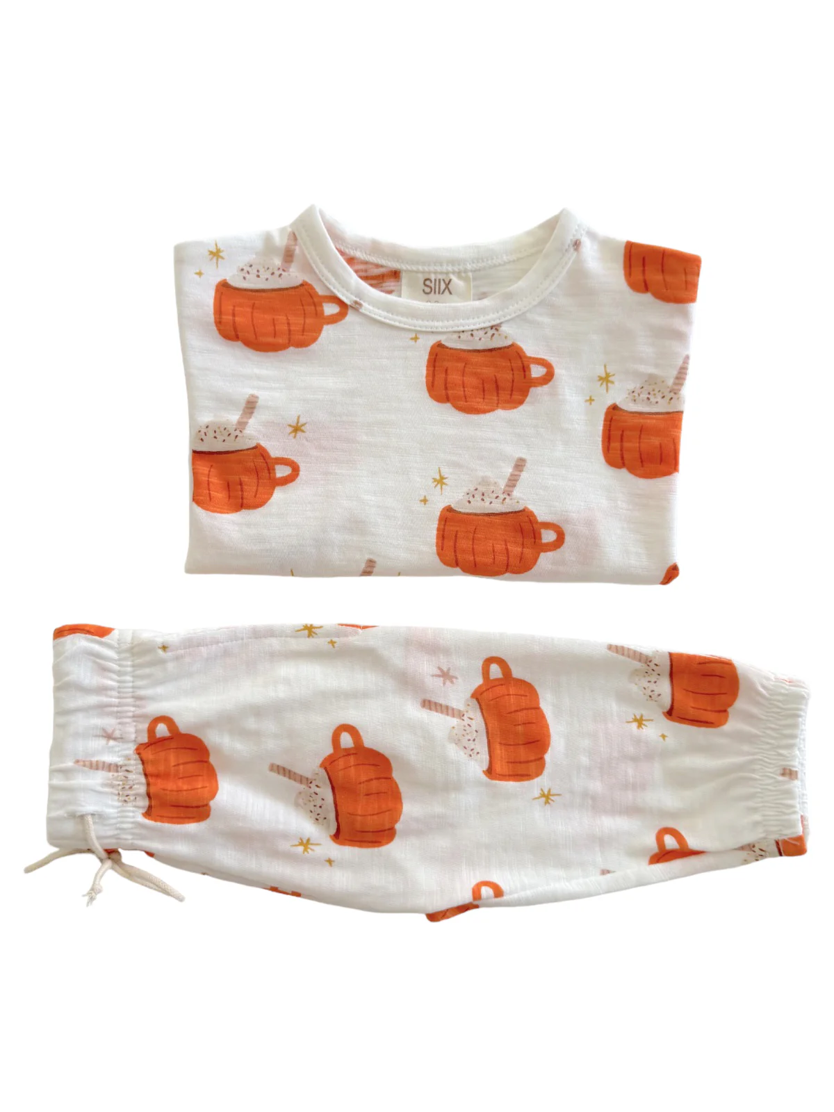 Pumpkin Mug / Organic Long Sleeve Tee & Pant Set - Image 3