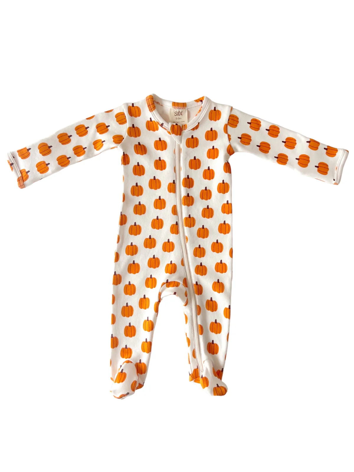 Pumpkin / Organic Zip Footie - Image 4
