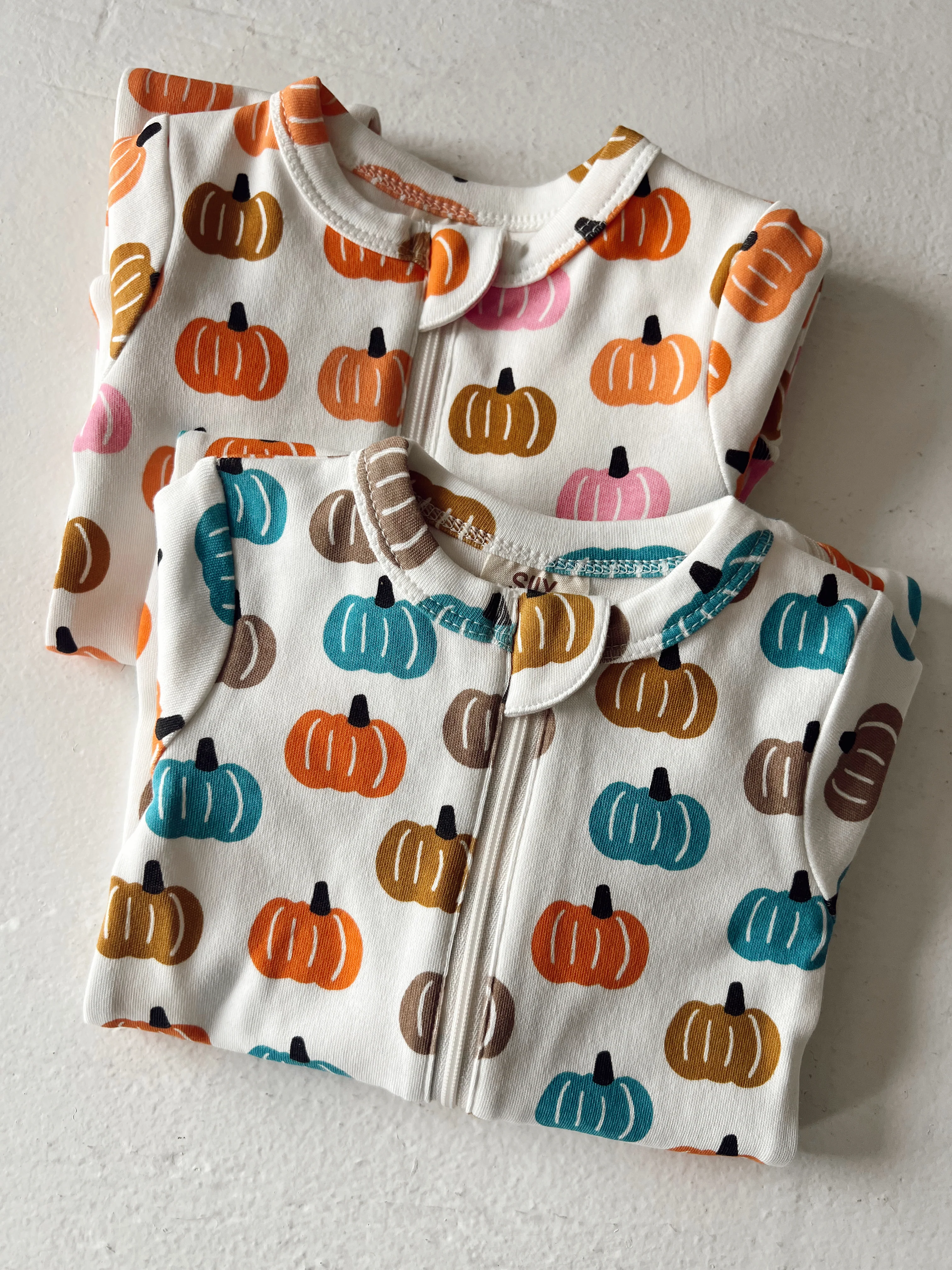 Pumpkin Patch / Organic 2-Way Zip Romper - Image 5