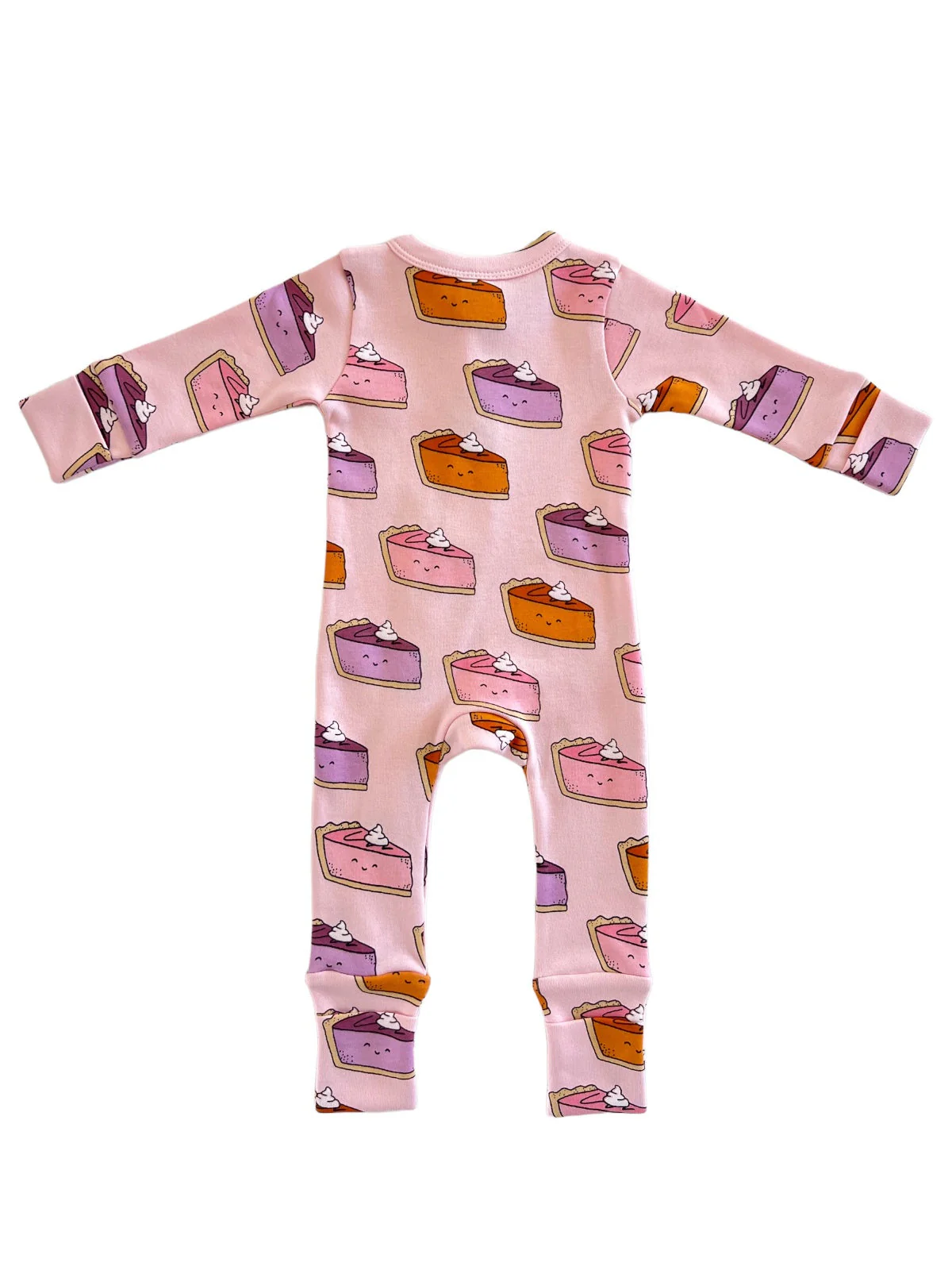 Pumpkin Pie / Organic 2-Way Zip Romper - Image 4
