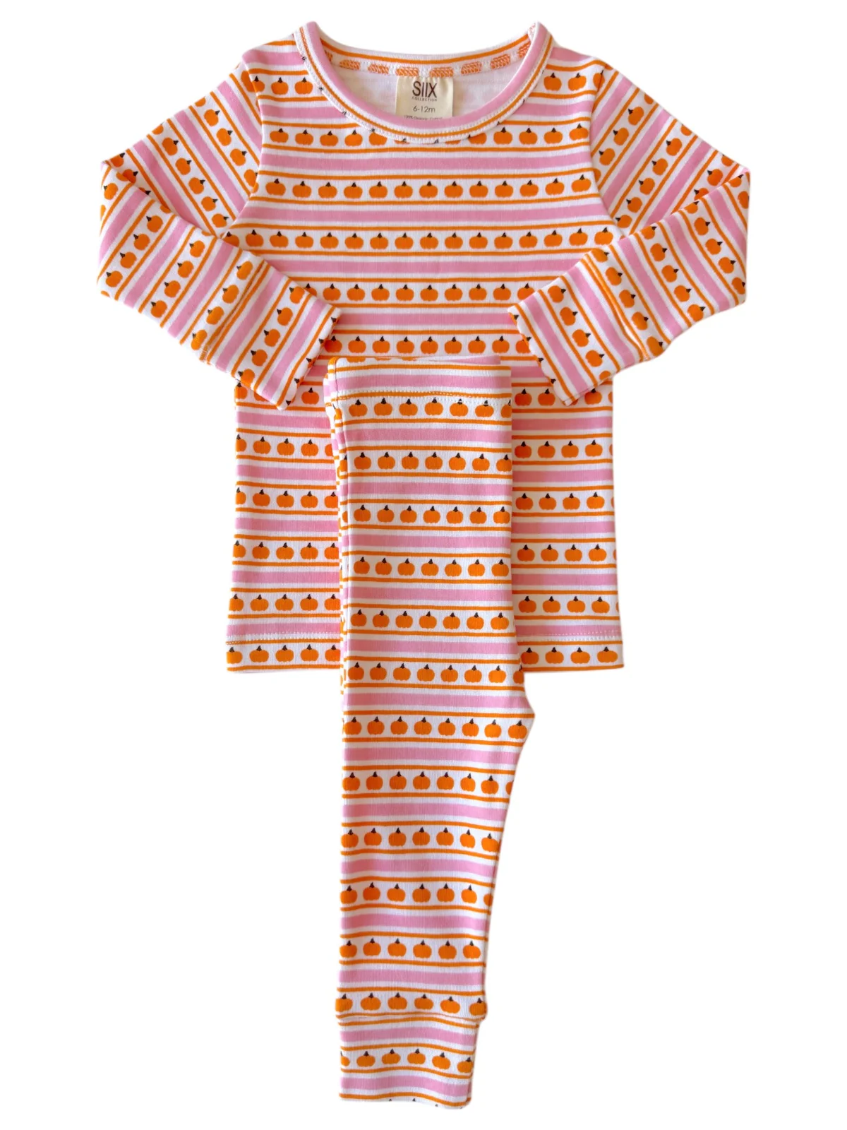 Pumpkin Stripe Pink / Organic 2-Piece Set - Image 2