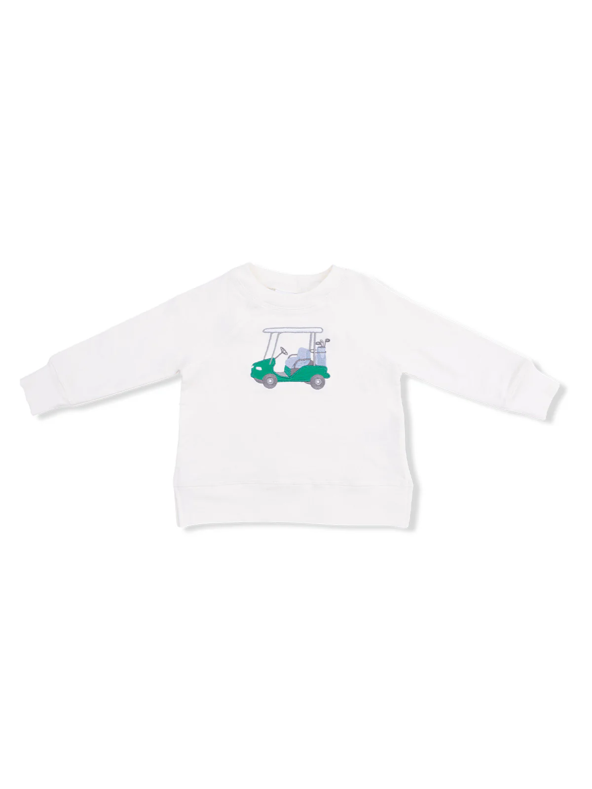 French Terry Raglan Sweatshirt, Golf Cart